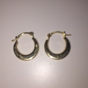 14k Gold Macys Kids Small Hoops